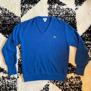 Men’s Vintage Izod Lacoste V-Neck Sweater